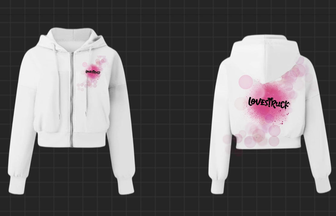 Womens White Hoodie